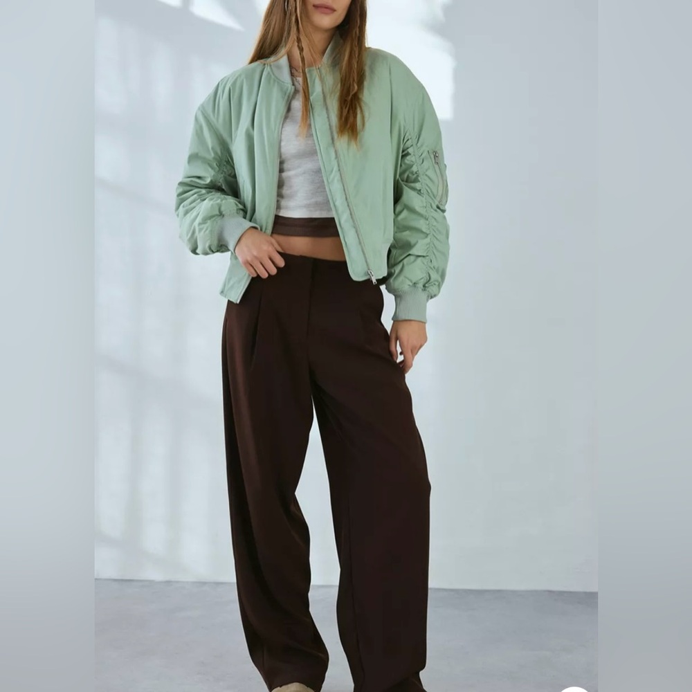 NWT Urban Outfitters BDG Charlie Barrel Sleeve Bomber Jacket
